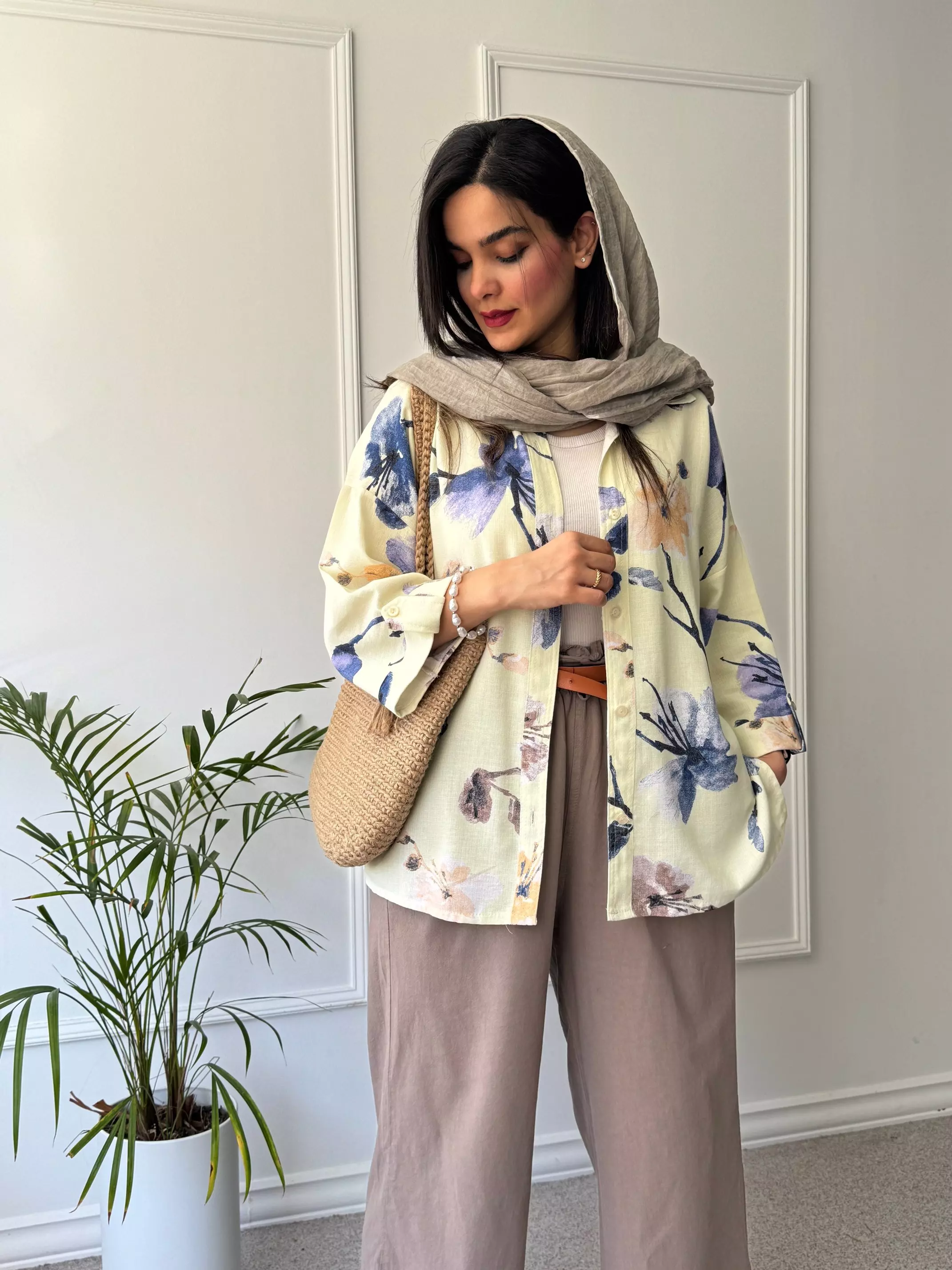 مانتو شومیزی گندم